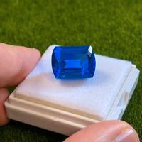 Tanzanite blu elettrico 20.75 ct taglio radiante