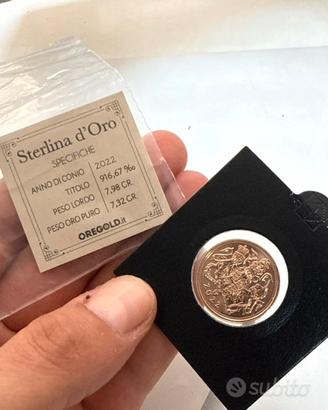 Sterlina proof platinum giubileo 2022