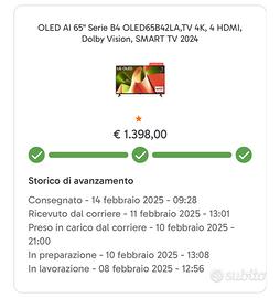 OLED AI 65” SERIE B4 OLED65B42LA - DOLBY VISION 4K