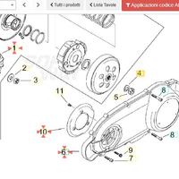 Coperchio frizione Aprilia Leonardo 125 AP0211517