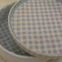 Scatola ricoperta in tessuto