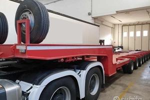 Semirimorchio carrellone 7 assi portata 923 q.li