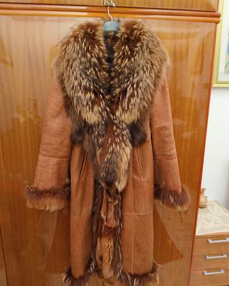 Cappotto Montone lungo in vera pelle 