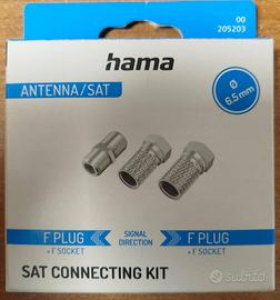HAMA SET ADATTATORI 2PZ SAT M e 1PZ F/F 6,5mm