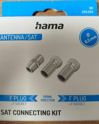 HAMA SET ADATTATORI 2PZ SAT M e 1PZ F/F 6,5mm