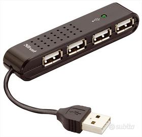 Mini Hub USB 2.0 a 4 Porte