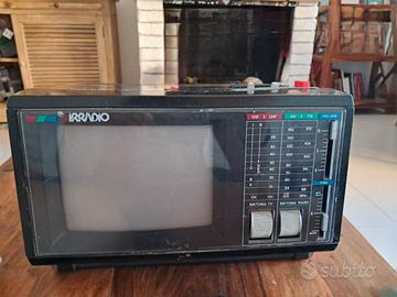 IRRADIO TV RADIO portatile vintage anni 80