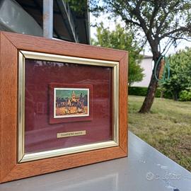 Cromolitografia su lastra argento 800/1000