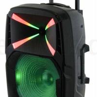 Cassa bluetooth 200w karaoke microfono telecomando