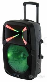 Cassa bluetooth 200w karaoke microfono telecomando