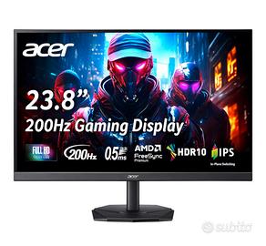 Monitor gaming 200hz 0.5ms HDR10 NUOVO (PC e ps5)