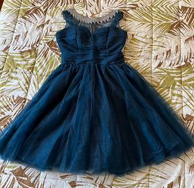👗ABITO ELEGANTE NOIKIKA BLU PETROLIO👗
