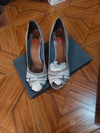 Scarpa decoltè bicolore