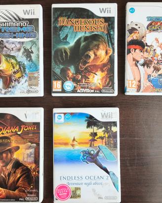 Lotto 5 Giochi Nintendo Wii - Edizioni PAL ITA