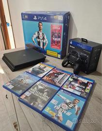 PlayStation 4 Slim 1 TB+ controller Nacon+6 giochi