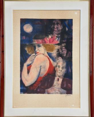 Remo Squillantini pittore quadro olio litografia