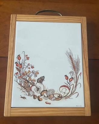 Tagliere in legno e ceramica