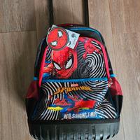 Zaino trolley scuola spiderman