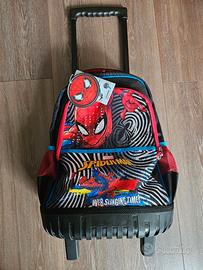 Zaino trolley scuola spiderman