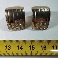 Orecchini vintage a clip con cristalli