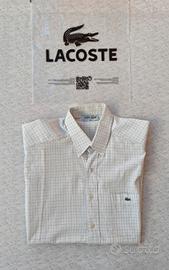 Camicia-Lacoste-Manica Corta -TG L-Bianca!