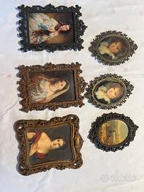 Lotto 6 Quadri Vintage - Ritratti Classici d'Autor