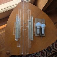 2 Applique da parete anni'70 vetro di Albano Poli 