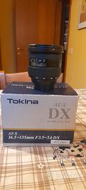 obiettivo Tokina at-x 16,5-135 mm att. Nikon