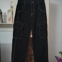 Cargo uomo Bershka taglia S colore nero 