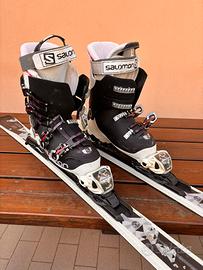 Set Sci scarponi casco bastonici da donna
