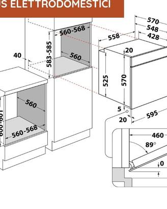 Forno da incasso ventilato hotpoint steam