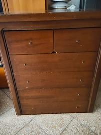 cassettiera in legno 