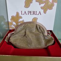 La Perla Pochette Lurex Oro Vintage Originale