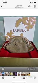 La Perla Pochette Lurex Oro Vintage Originale