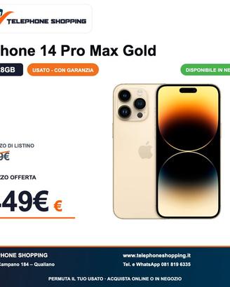 Apple iPhone 14 Pro Max 128GB Gold