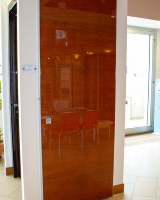 Porta scorrevole in legno Rovere tabacco