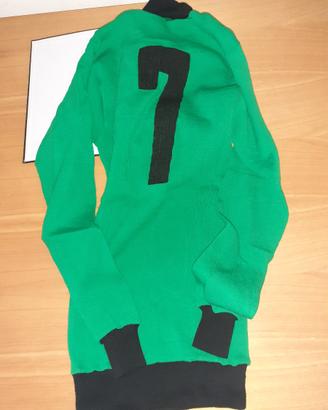 Maglie Calcio anni 60/70 Lanetta Verde NeroSEB 4-M