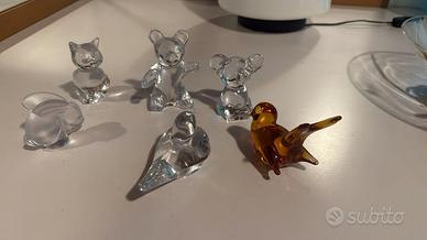 ANIMALETTI IN CRISTALLO VETRO