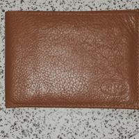 PORTAFOGLI JP in pelle color cuoio Assegni/Carte