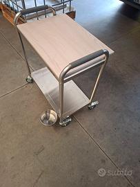 Carrello da cameriere in acciaio 