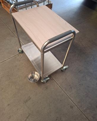 Carrello da cameriere in acciaio 
