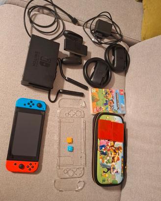Nintendo Switch, 2 giochi, accessori