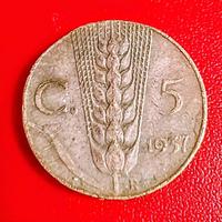 5 Centesimi Spiga - 1937 - RARA