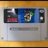 console super nintendo + super Mario world 