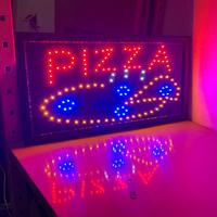 insegna PIZZA luminosa a led animata