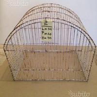 65 - Gabbia vintage per uccelli, in metallo