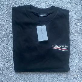 T-shirt Balenciaga Nera Taglia M (veste XL)