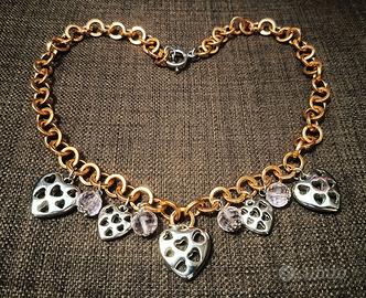 Collana con Pendenti a Cuore Alice in Wonderland ♥
