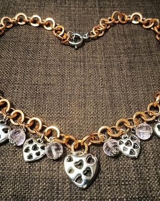 Collana con Pendenti a Cuore Alice in Wonderland ♥