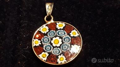 Ciondolo Murrina Millefiori AMV Argento 925%